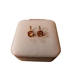 Pink Rhinestone Earrings